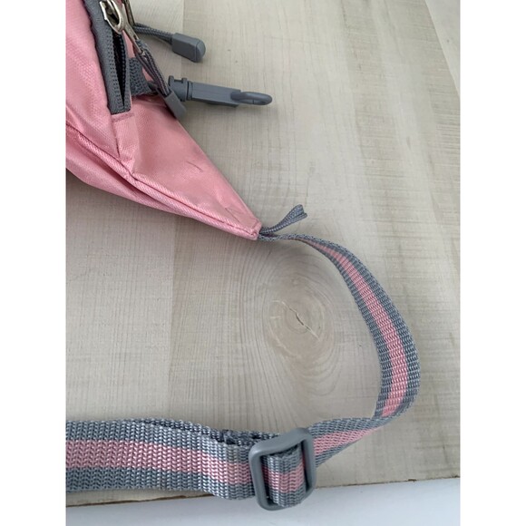 Vintage EastSport Gray & Pink Waist Fanny Pack With Extra Pocket Pouch 90s - Picture 12 of 13